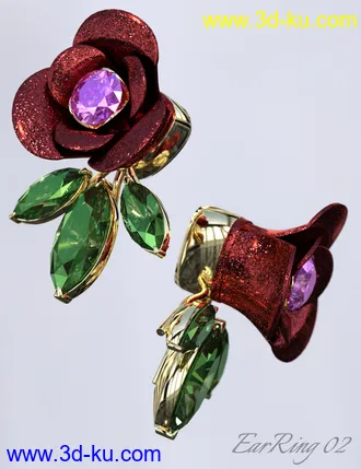 Jeweled Excellence Set 01 for Genesis 2, 3 and 8 Female(s)模型的图片7