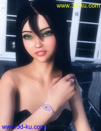 Jeweled Excellence Set 01 for Genesis 2, 3 and 8 Female(s)模型的图片9