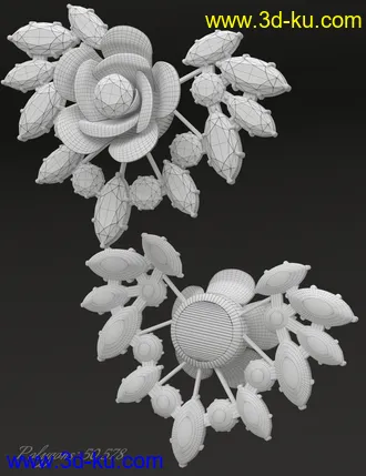 3D打印模型Jeweled Excellence Set 01 for Genesis 2, 3 and 8 Female(s)的图片