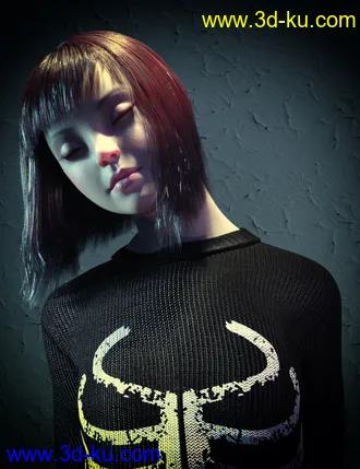 3D打印模型JingLing Character and Hair For Genesis 8 Female(s)的图片