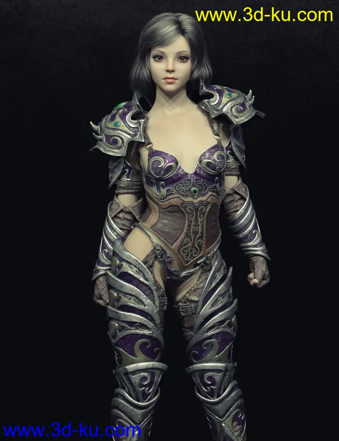 JingLing Character and Hair For Genesis 8 Female(s)模型的图片5