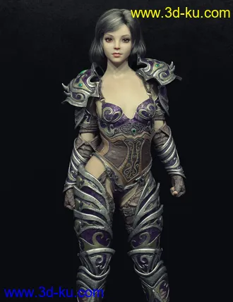 3D打印模型JingLing Character and Hair For Genesis 8 Female(s)的图片