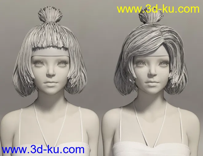 JingLing Character and Hair For Genesis 8 Female(s)模型的图片9