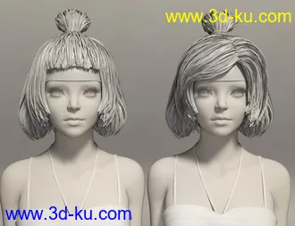 3D打印模型JingLing Character and Hair For Genesis 8 Female(s)的图片