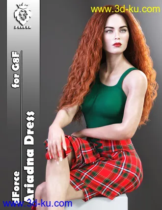3D打印模型JMR dForce Ariadna Dress for G8F的图片