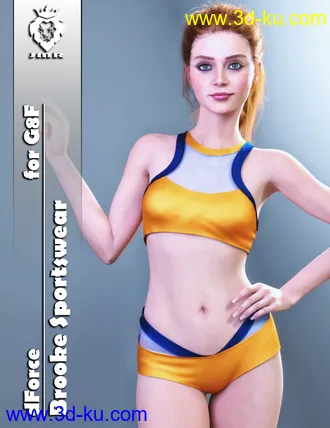 3D打印模型JMR dForce Brooke Sportswear for G8F的图片