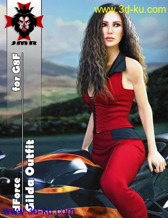 3D打印模型JMR dForce Gilda Outfit for G8F的图片