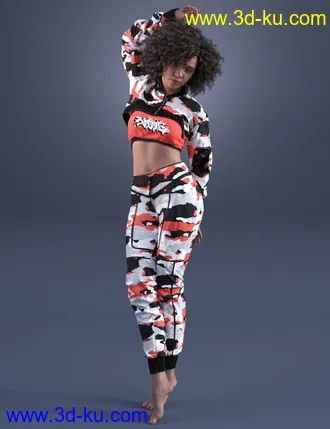 3D打印模型Jump Around Outfit for Genesis 8 Female(s)的图片