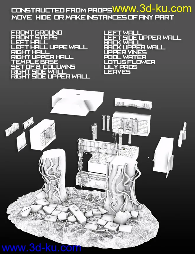 Jungle Water Temple模型的图片4