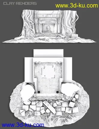 3D打印模型Jungle Water Temple的图片