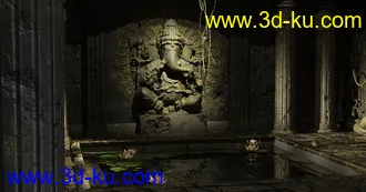 3D打印模型Jungle Water Temple的图片