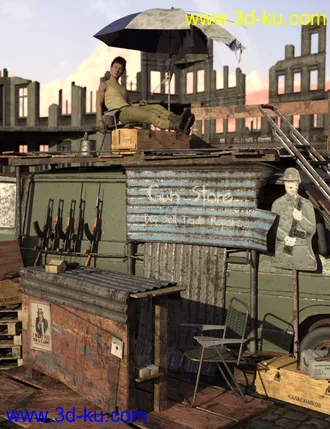 3D打印模型Junktown Gun Store的图片