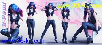 3D打印模型K-Pow Poses and Expressions for Genesis 8的图片