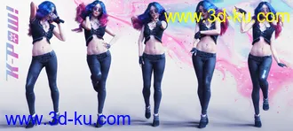 3D打印模型K-Pow Poses and Expressions for Genesis 8的图片