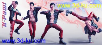 3D打印模型K-Pow Poses and Expressions for Genesis 8的图片