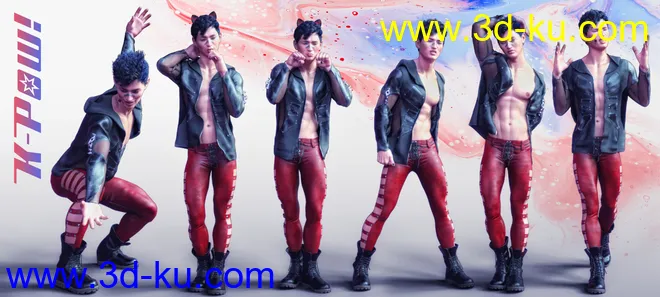 K-Pow Poses and Expressions for Genesis 8模型的图片4