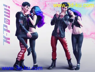 3D打印模型K-Pow Poses and Expressions for Genesis 8的图片
