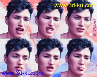 3D打印模型K-Pow Poses and Expressions for Genesis 8的图片