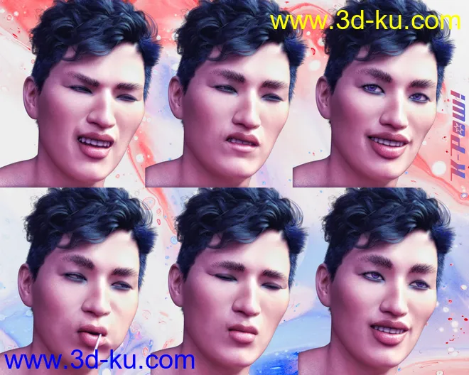 K-Pow Poses and Expressions for Genesis 8模型的图片9