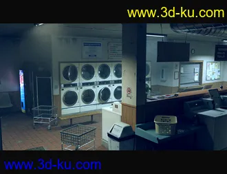 3D打印模型King Wash Laundromat的图片