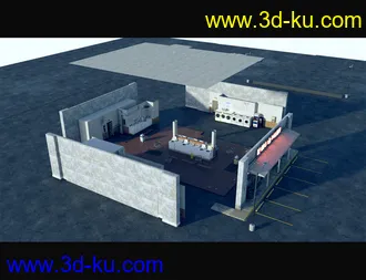 3D打印模型King Wash Laundromat的图片