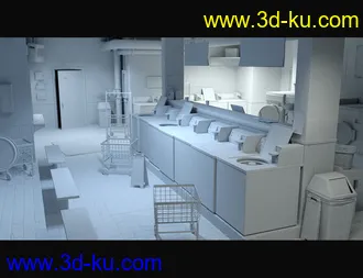 3D打印模型King Wash Laundromat的图片
