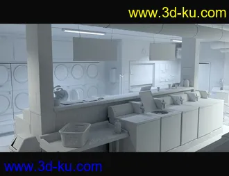 3D打印模型King Wash Laundromat的图片