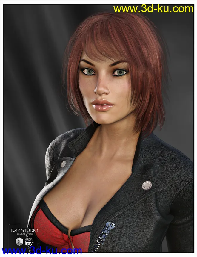 Kiva Hair for Genesis 3 Female(s), Genesis 2 Female(s) and Victoria 4模型的图片6