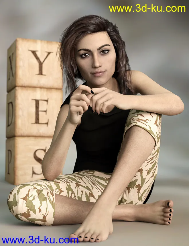 Kizzy HD for Genesis 8 Female模型的图片5