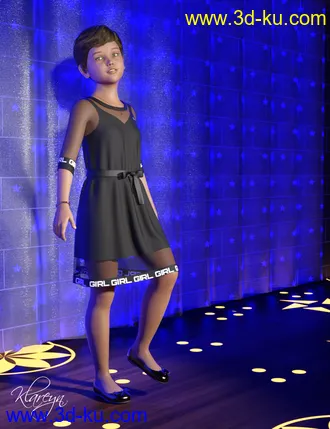 3D打印模型Klareyn dForce Dress for Genesis 8 Female(s)的图片