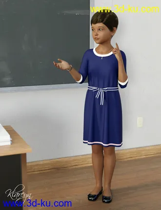 3D打印模型Klareyn dForce Dress for Genesis 8 Female(s)的图片