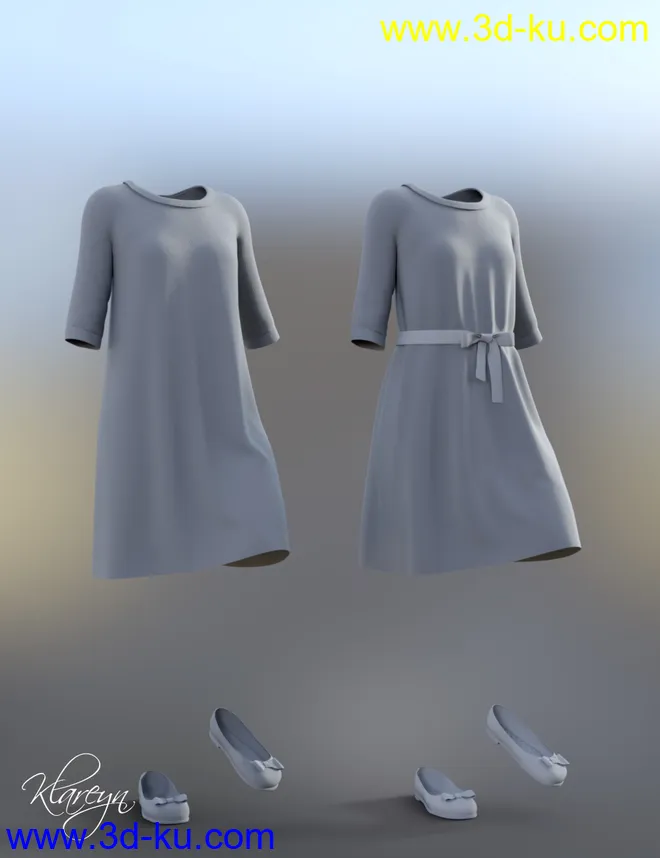Klareyn dForce Dress for Genesis 8 Female(s)模型的图片4