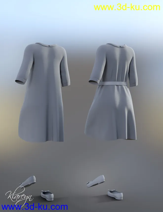 Klareyn dForce Dress for Genesis 8 Female(s)模型的图片5