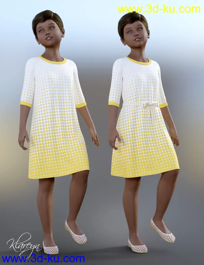Klareyn dForce Dress for Genesis 8 Female(s)模型的图片7