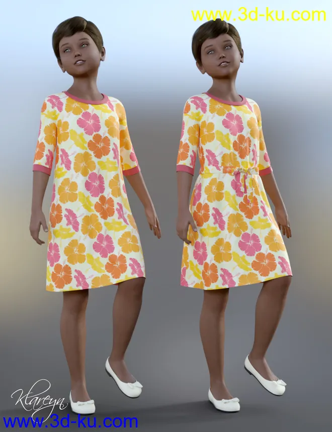 Klareyn dForce Dress for Genesis 8 Female(s)模型的图片8