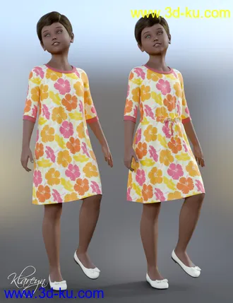3D打印模型Klareyn dForce Dress for Genesis 8 Female(s)的图片