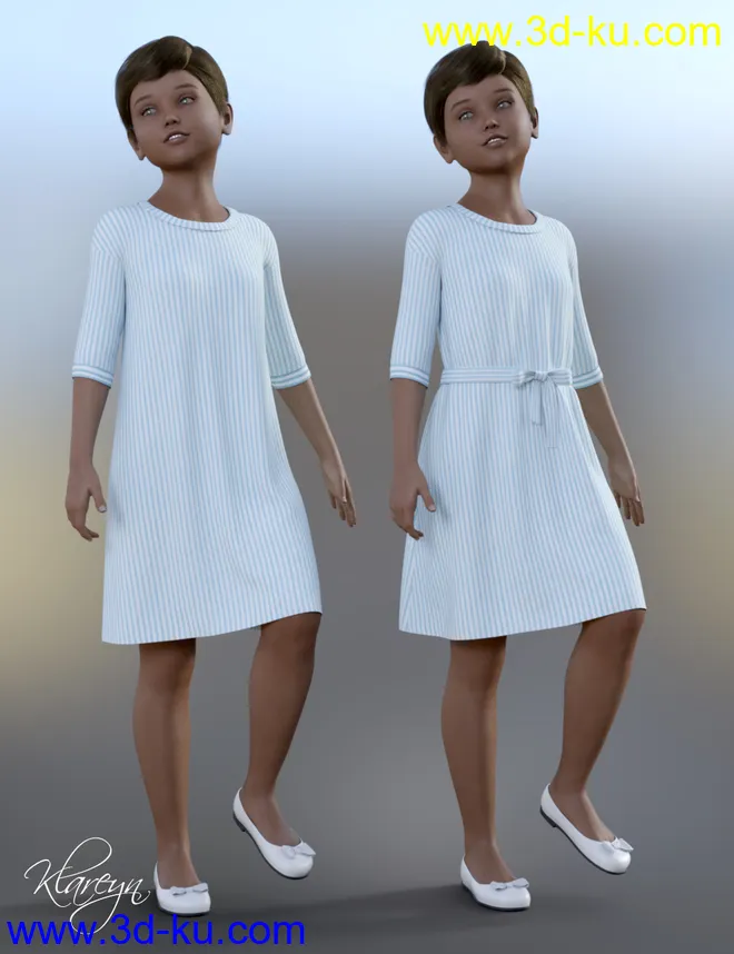 Klareyn dForce Dress for Genesis 8 Female(s)模型的图片10
