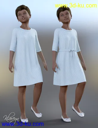 3D打印模型Klareyn dForce Dress for Genesis 8 Female(s)的图片