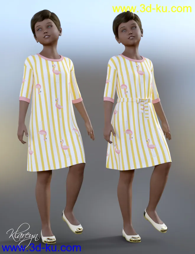 Klareyn dForce Dress for Genesis 8 Female(s)模型的图片13