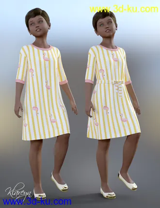 3D打印模型Klareyn dForce Dress for Genesis 8 Female(s)的图片