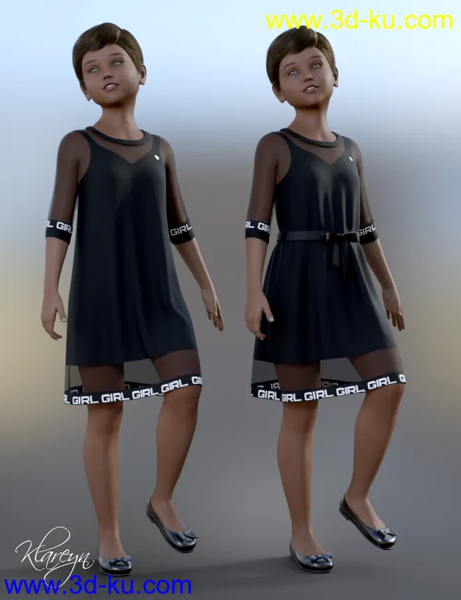 Klareyn dForce Dress for Genesis 8 Female(s)模型的图片14