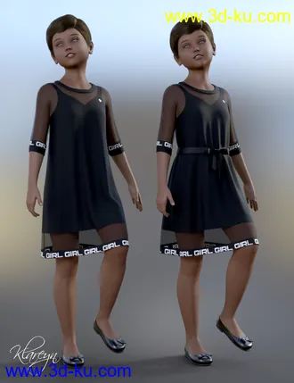 3D打印模型Klareyn dForce Dress for Genesis 8 Female(s)的图片