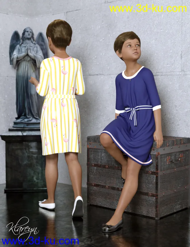 Klareyn dForce Dress for Genesis 8 Female(s)模型的图片20