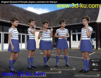 3D打印模型Klareyn for Genesis 8 Female的图片