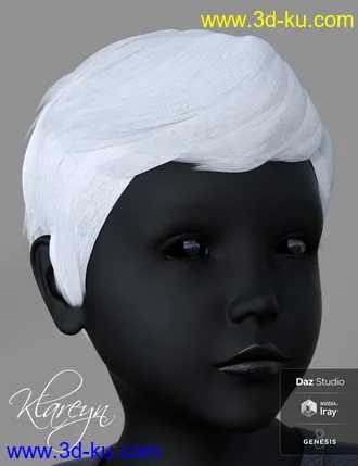 3D打印模型Klareyn Short Hair for Genesis 8 Female(s)的图片