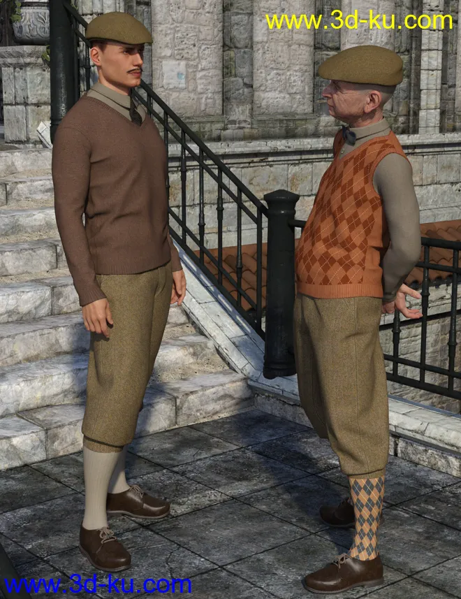 Knickerbockers for Genesis 8 Male(s)模型的图片1