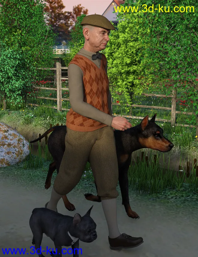 Knickerbockers for Genesis 8 Male(s)模型的图片3