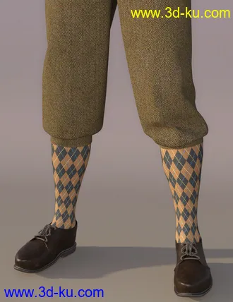 3D打印模型Knickerbockers for Genesis 8 Male(s)的图片