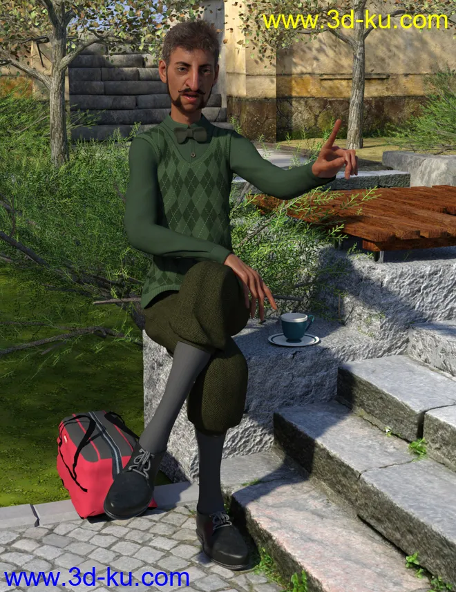 Knickerbockers for Genesis 8 Male(s)模型的图片8