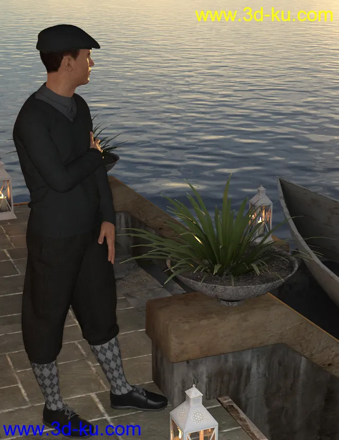 Knickerbockers for Genesis 8 Male(s)模型的图片9